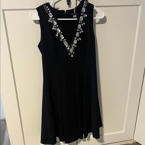 Tommy Hilfiger Black Mini Dress with Crystal Accents